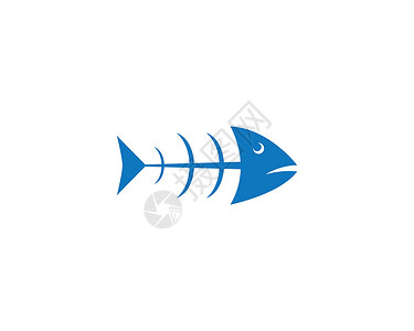 鱼标志模板野生动物游泳标识蓝色创造力公司食物钓鱼标签海鲜背景图片