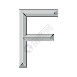 无上限标志三维字母fvector大写首字母字母表f标志图标设计模板元素卡通片身份营销几何三角形团体插图打字稿公司阴影设计图片