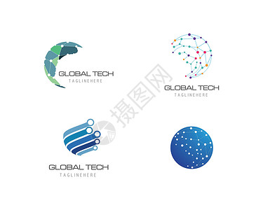 商业技术标志模板电子科学软件纳米网络插图电路电脑公司地球背景图片