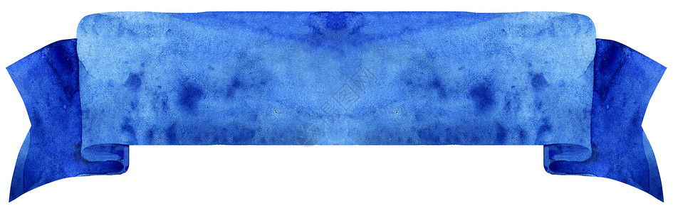 深蓝色水彩水彩深蓝色丝带海军收藏画笔插图绘画蓝宝石刷子问候语艺术框架背景