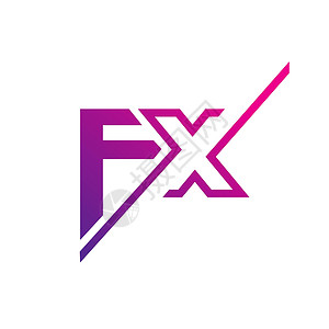 FX公司标志设计 现代简约的标志背景图片