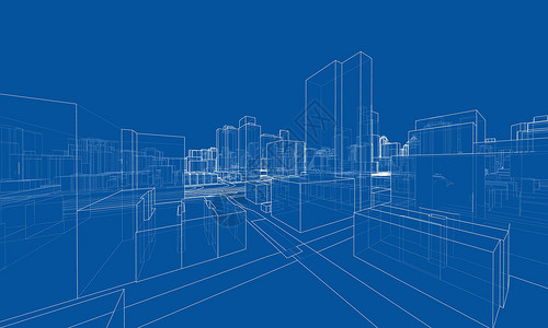 建筑草图矢量 3d 城市景观 建筑物和道路艺术技术创造力草图摩天大楼大街互联网建筑师工程框架插画