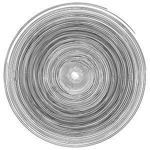 同心环圆圈图案抽象单色漩涡 vecto同心波纹圆形涡流排放散热轨道中点插图旋转插画