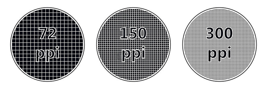 屏幕尺寸分辨率 屏幕像素密度 pp印刷体重白色像素化插图圆圈黑色展示电视光学插画