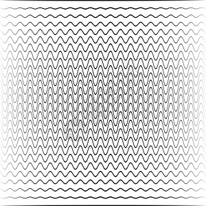 不同振幅和相位声波的波背景过渡空间中衰减传播无线电波正方形纺织品插图均衡器菱形褪色噪音圆圈海浪运动设计图片