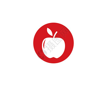 苹果图标矢量农业商业标识食物红色水果饮食绿色公司插图背景图片