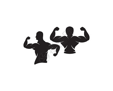 壶铃训练健身房标志 vecto哑铃男人训练运动身体重量插图运动员创造力肌肉插画