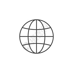 地理标志地球图标 地球标志 世界符号网站圆形地理收藏网络国际技术白色全球插图设计图片