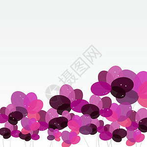 用鲜花的抽象背景 它制作图案矢量花束婚礼季节紫色插图生日艺术花瓣玫瑰卡片背景图片