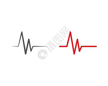 脉冲线图 vecto医院韵律插图红色心脏病学医疗脉冲海浪心脏诊断背景图片