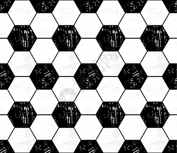 足球图案 足球壁纸的六边形几何纹理 矢量模板背景图片