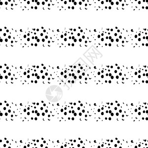 矢量圆刷无缝模式田庄圈 带点和斑点的黑色点点极简主义几何设计 儿童 fabri 的现代 Grung 拼贴画背景主义者纺织品艺术家背景图片