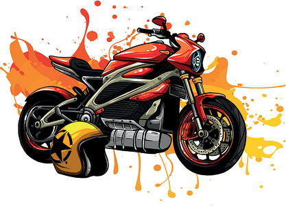 摩托车与掌舵设计矢量图发动机草图收藏速度标识赛车手运动骑士服务引擎背景图片