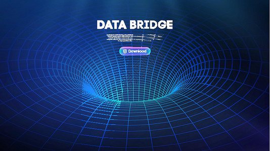 博尔迪安努桥数据桥矢量图 交通大数据与数据可视化 通信网络数字技术背景活力电脑旅行硬件虫洞转型速度制造业科学上网插画