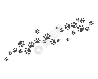 爪子背景模板痕迹店铺荒野宠物艺术标签脚印插图标识小猫背景图片