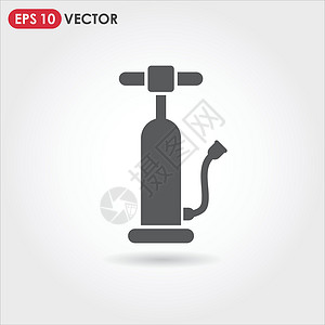 物业维修单空气泵单矢量 ico设计图片