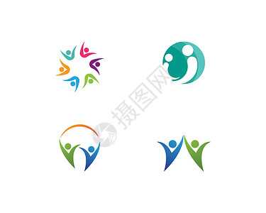 社区社区护理Logo模板家庭团体友谊世界社会团队商业教育圆圈合伙背景图片