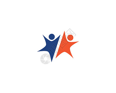 b站logo社区社区护理Logo模板领导男人成功团体商业公司家庭世界教育联盟插画