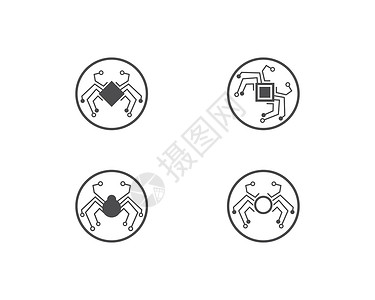 花园里蜘蛛蜘蛛网技术日志蜘蛛网络动物电脑网站插图机器公司机械工作室设计图片