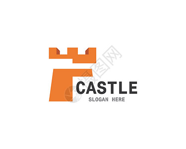 城堡标志 vecto王国骑士堡垒建筑品牌安全公司财产国王警卫背景图片