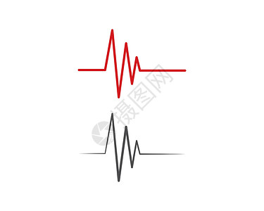 脉冲线图 vecto韵律健康活动压力插图展示声波诊断技术监视器背景图片