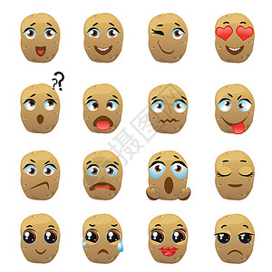 心情表情土豆 Emoji 图释 Expressio插画