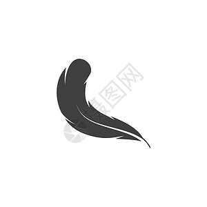 羽毛标志 vecto公司绘画蓝色作家标识写作创造力墨水黑色法律背景图片