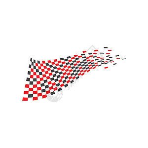 F1赛旗赛旗日志成功赛车竞赛越野冠军插图运动海浪摩托车发动机插画