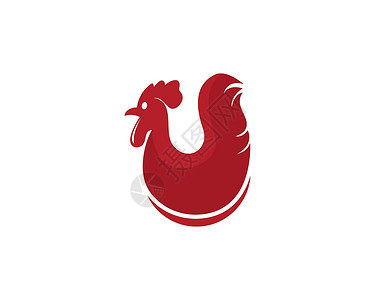 公鸡标志模板尾巴男性插图梳子艺术红色十二生肖动物吉祥物家禽背景图片