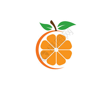 75s橙色模板标志设计技术叶子花园地球漩涡小号生态插图标识曲线插画