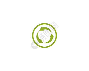 回收矢量日志插图收物标识白色回收物环境垃圾生态徽标载体背景图片