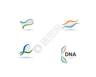 和谐春运元素DNA 遗传符号元素和它制作图案的图标螺旋技术微生物学标识科学细胞药品研究实验室生活插画