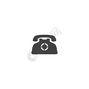 呼叫者电话图标商业细胞中心收藏网络标识顾客服务讲话拨号插画