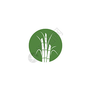 甘蔗种植日志标签颗粒状木薯食物徽章棕榈农场插图叶子植物插画