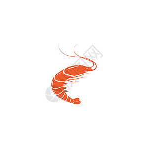 戏虾图虾图标志 vecto小吃设计海鲜对虾动物营养海上生活菜单标识龙虾插画