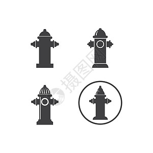 部门标识消防栓标志和 ico插图工具救援城市警报安全消防火焰标识水带插画