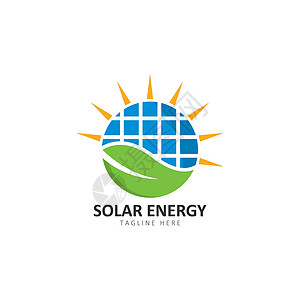 它制作图案的太阳能标志模板矢量图标集日出环境控制板插图技术力量活力商业太阳回收背景图片