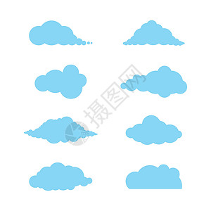 云预报卡通片横幅服务器网络下载天气夹子收藏空气背景图片