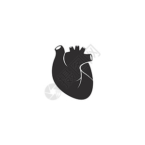 人类心脏标志医学心脏病学矢量图标它制作图案肌肉保健解剖学攻击科学静脉卫生绘画心血管药品插画