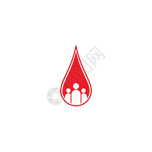 血液徽标矢量图标它制作图案商业细胞机构科学世界生活液体插图卡片海报背景图片