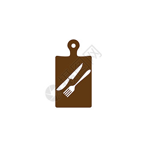 肉刀剪切板屠夫餐厅用具木板厨师插图工具桌子盘子烹饪设计图片