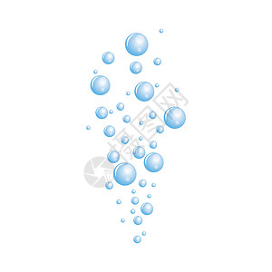 水氧焕肤现实的泡沫火花肥皂流动气泡嘶嘶海洋海浪插图反射苏打插画
