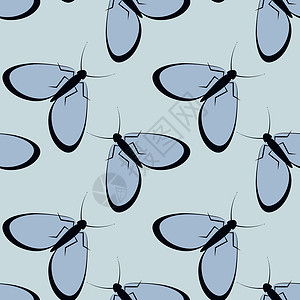 方形背景上的插图程式化的飞蛾图形 夏日昆虫难忍的安逸生活盖子纺织品网站笔记本正方形包装背景图片
