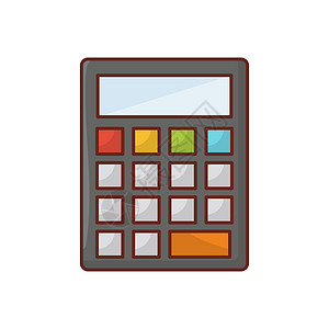 计算器电子插图教育金融技术经济网站会计数学键盘背景图片