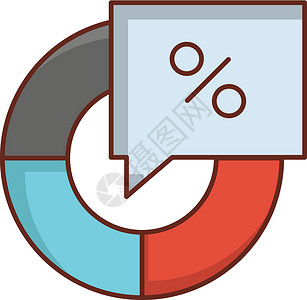 圆形关联图图表图圆圈酒吧馅饼教育数据商业信息统计营销插图设计图片