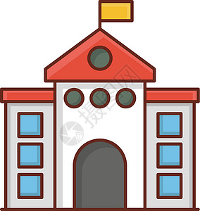 学校城市大学机构旗帜建筑网络标识知识教育房子背景图片