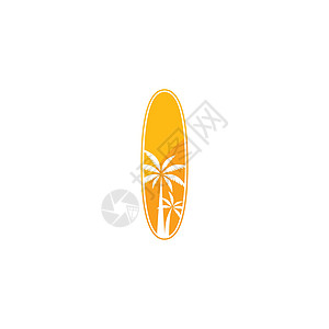 斐乐标志冲浪板标志矢量图标模板插图邮票天堂游泳冲浪者标签冲浪旅行木板运动插画