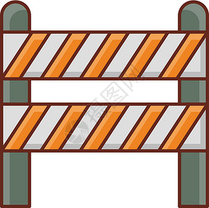障碍屏障路障工作插图注意力危险街道网络警告维修安全背景图片