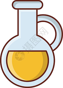 果汁食物标识水壶玻璃液体饮料卡通片绘画白色插图背景图片