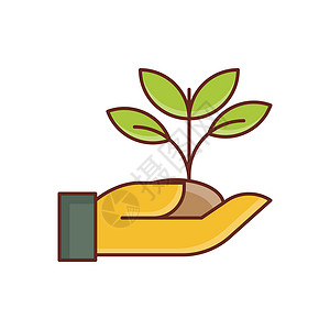 手树植物增长花园环境生态插图生物叶子园艺植物群生长生活插画